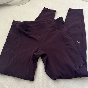 Lululemon burgundy leggings